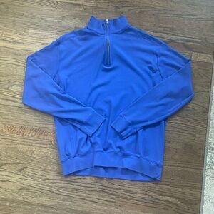 Ralph Lauren Polo Golf Men's 1/4 zip pullover, blue/purple